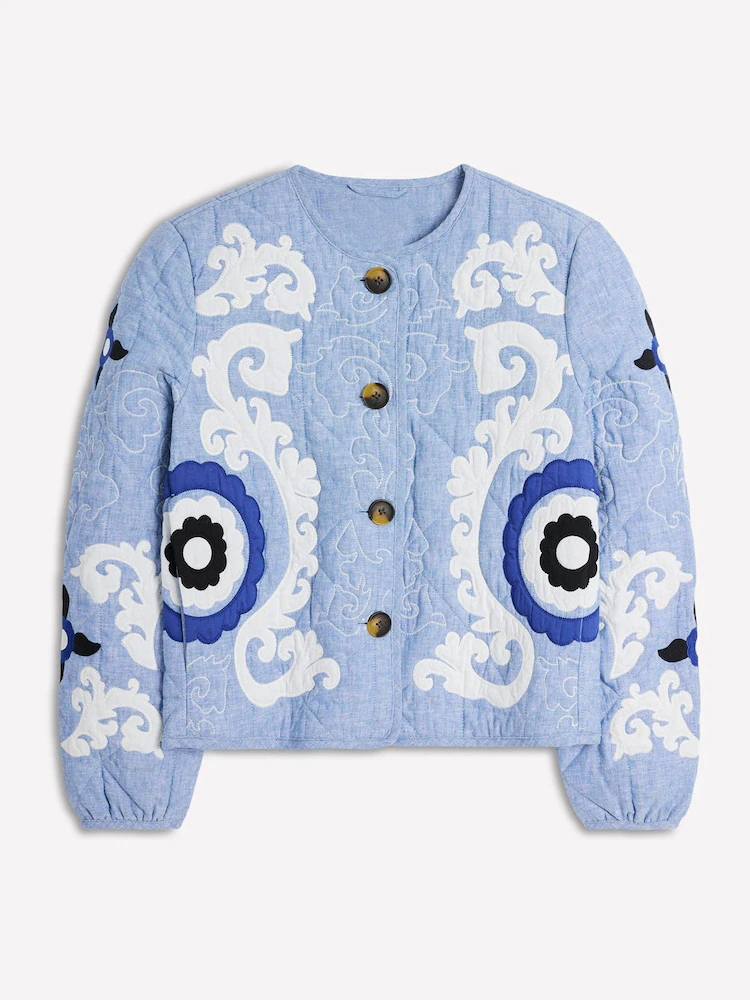 Boden Chelsea Embroidered Jacket in Blue.png