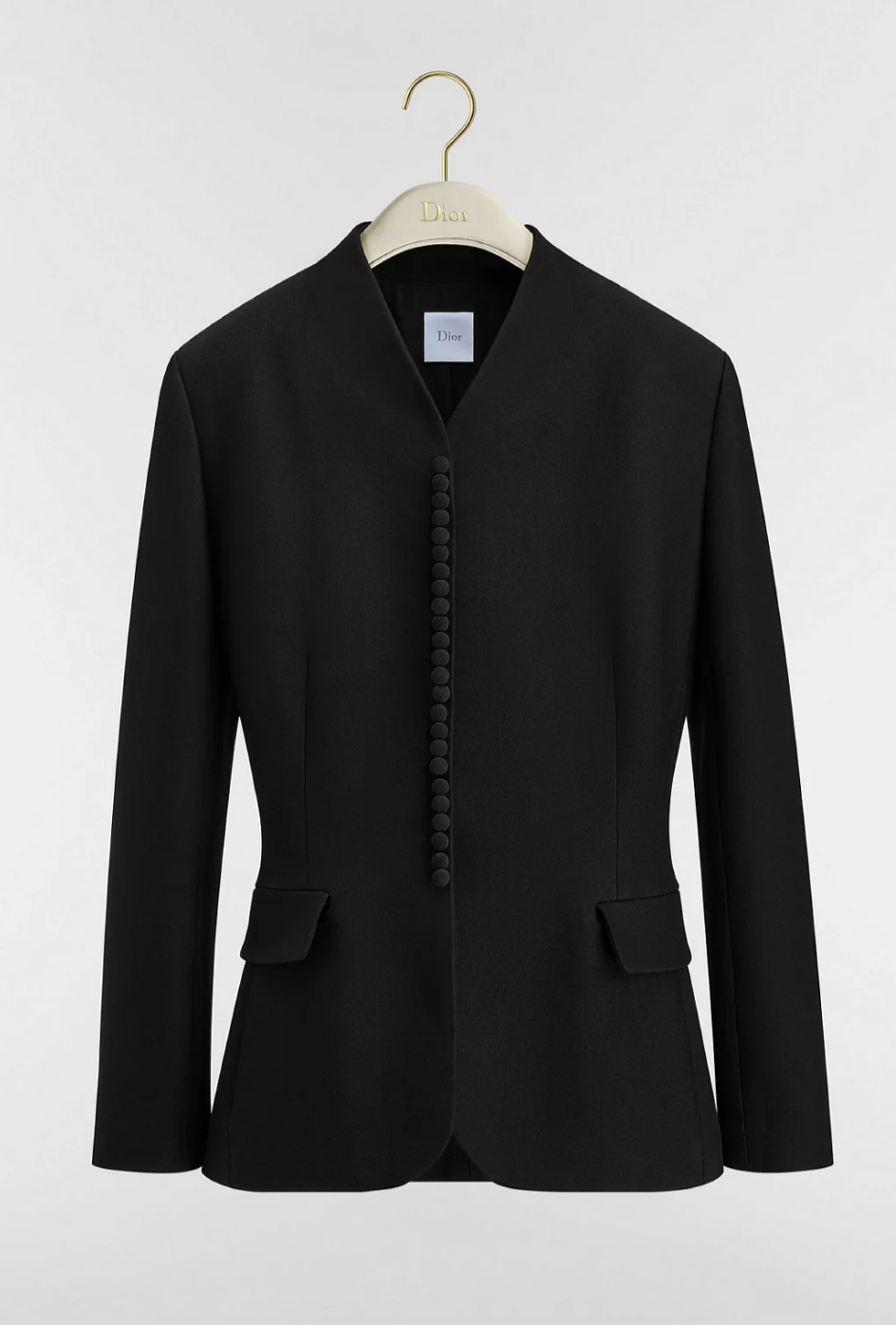 Christian Dior Bar Jacket in Black Wool and Silk