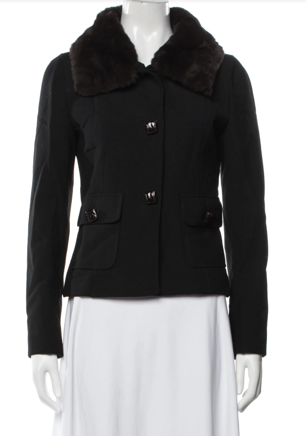 Dolce &amp; Gabbana Fur Trim Jacket