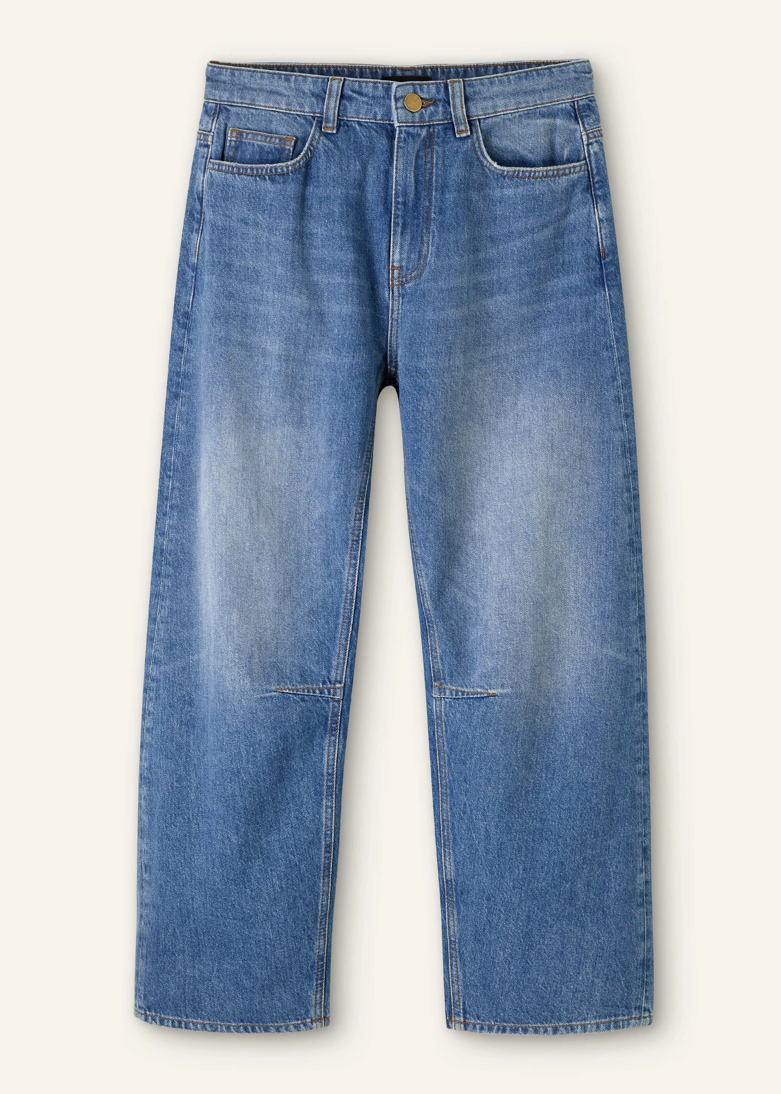 ME and EM Authentic Engineered-Leg Jeans in Blue