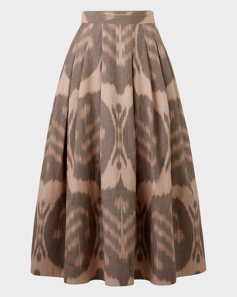 Wiggy Kit Friday Skirt in Pink Ikat