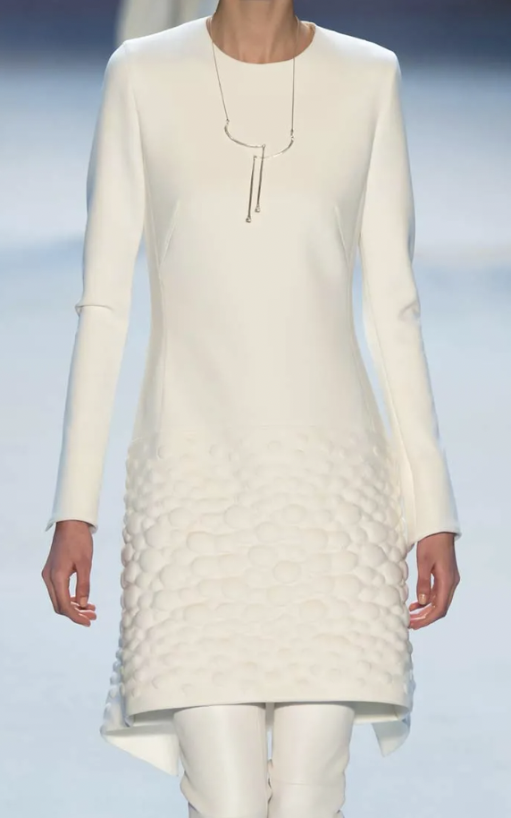 Akris Burgundy Textured Dress