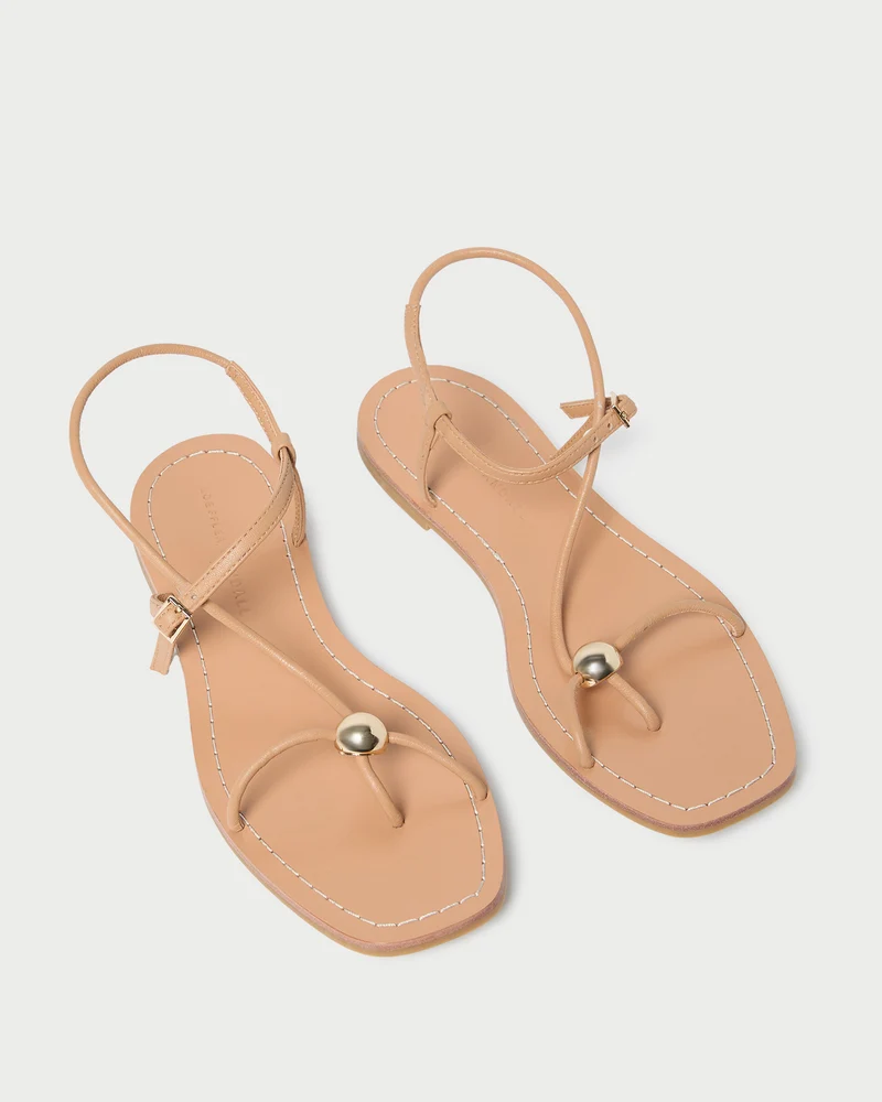 Loeffler Randall Lara Sandals in Dune Leather