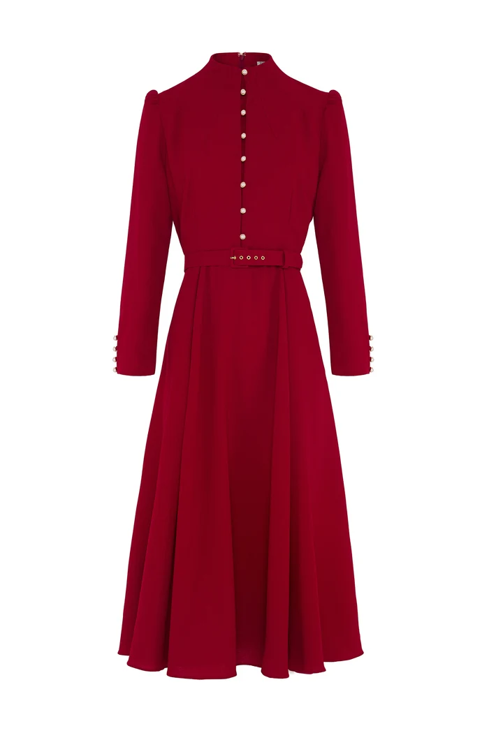 Beulah London Nyra Dress in Red.png