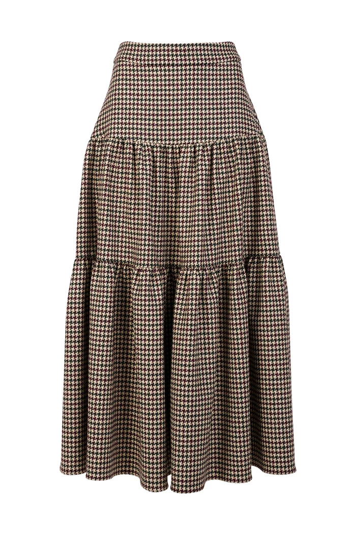 Beulah London Rosa Skirt in Country Check