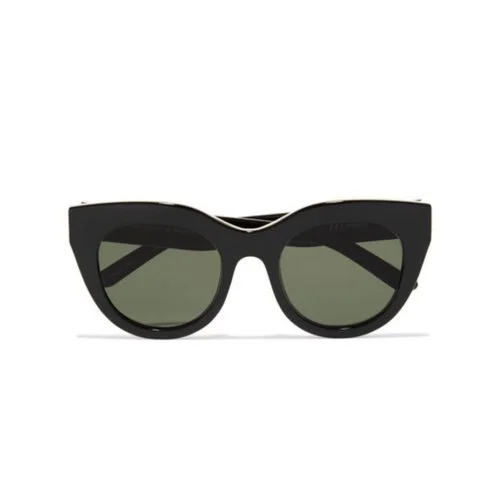 Le Specs 'Air Heart' Black Sunglasses.jpg