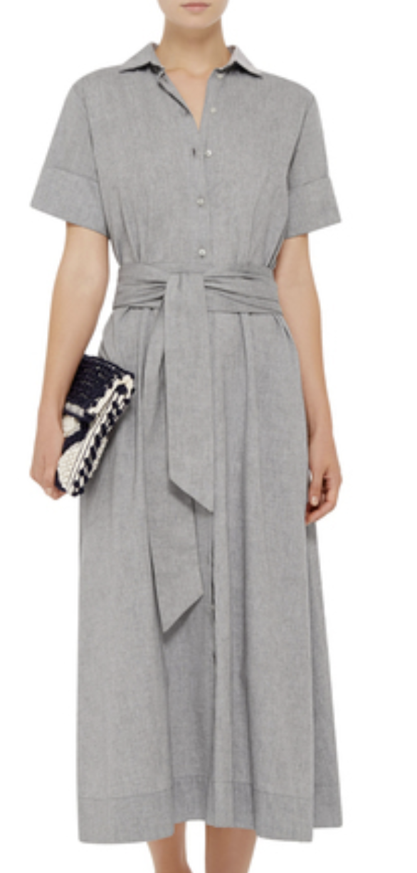 Lisa Marie Fernandez Tie Waist Shirt Dress