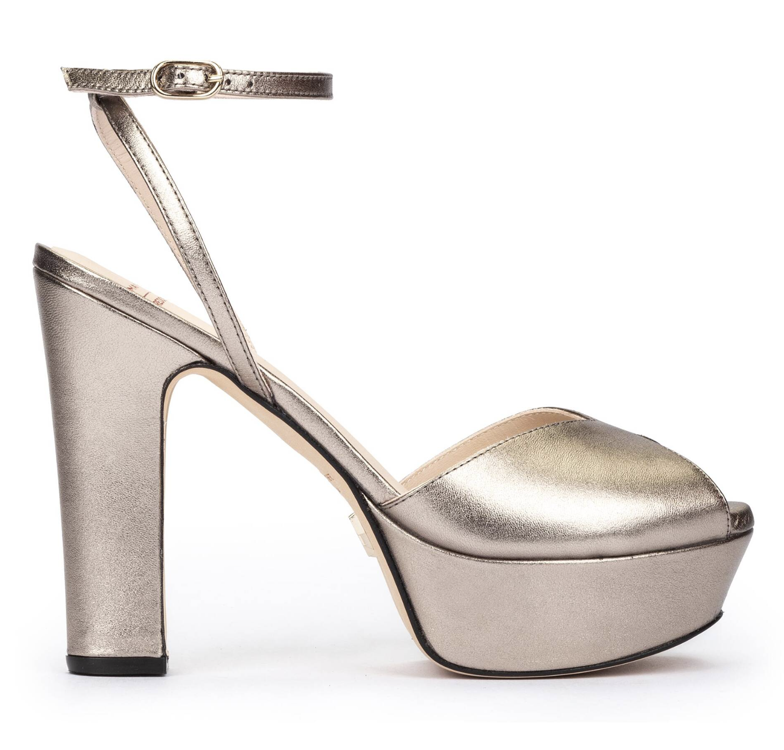 Martinelli x Redondo Brand Monroe Platform Sandals in Metallic
