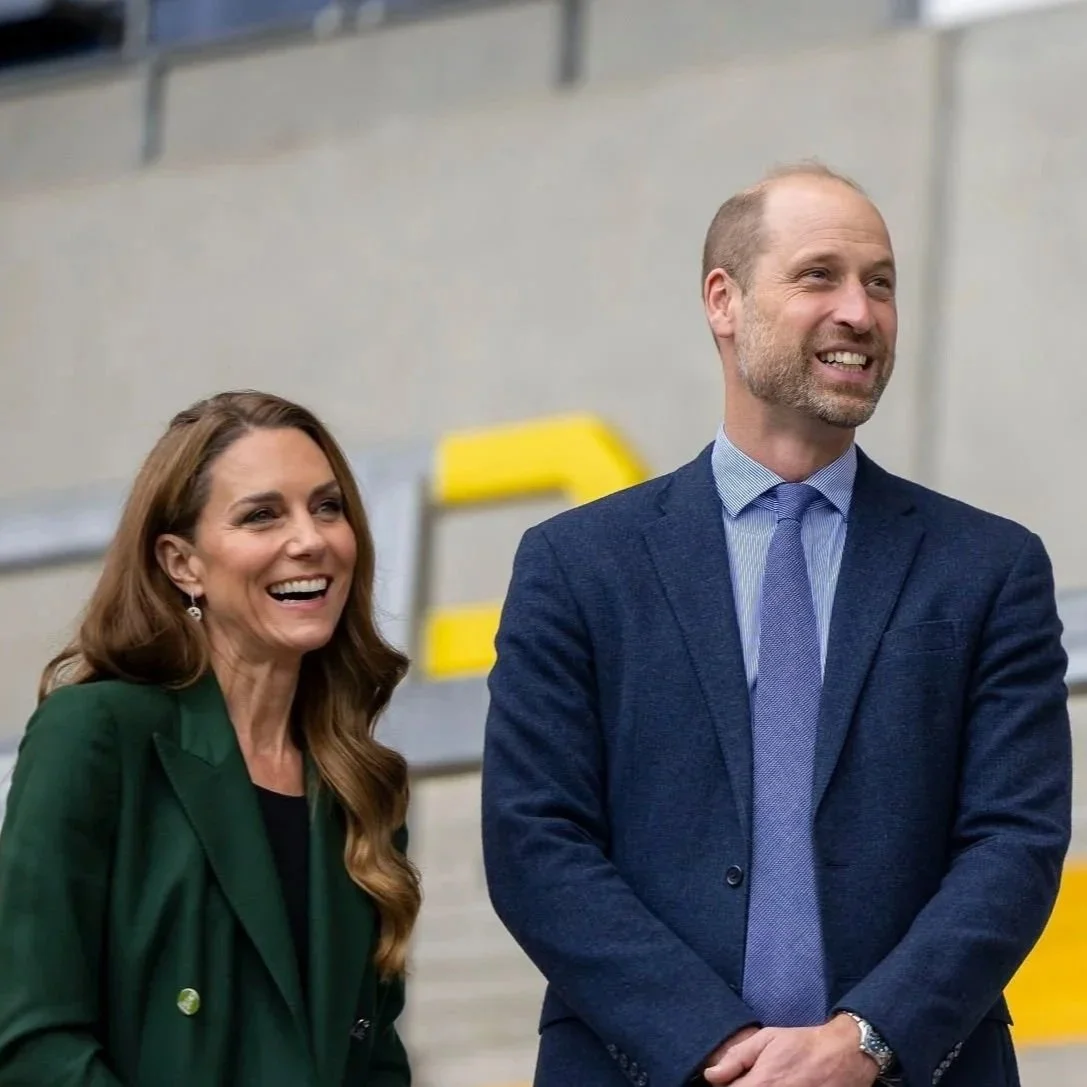 The Prince and Princess of Wales visit AMT Headingley Rugby Stadium