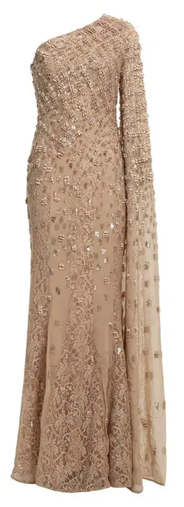 Elie Saab Bead Embroidered Gown