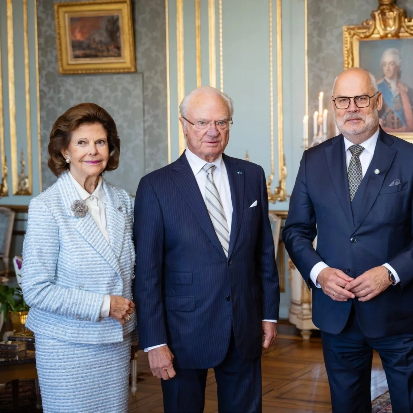 King Carl Gustaf and Queen Silvia meet President of Estonia