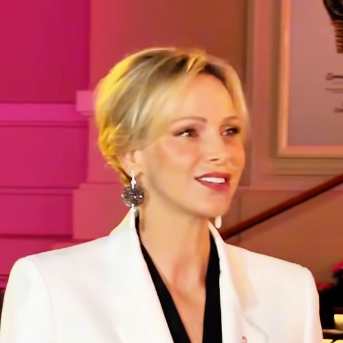 Princess Charlene lights up the Casino Square in pink for Pink October