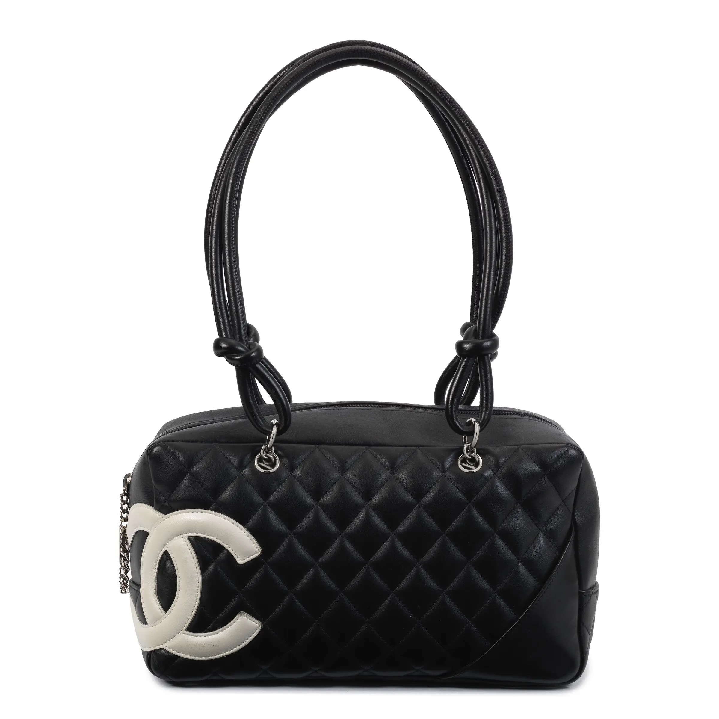 Chanel Cambon Ligne Bowling Bag in Black/White