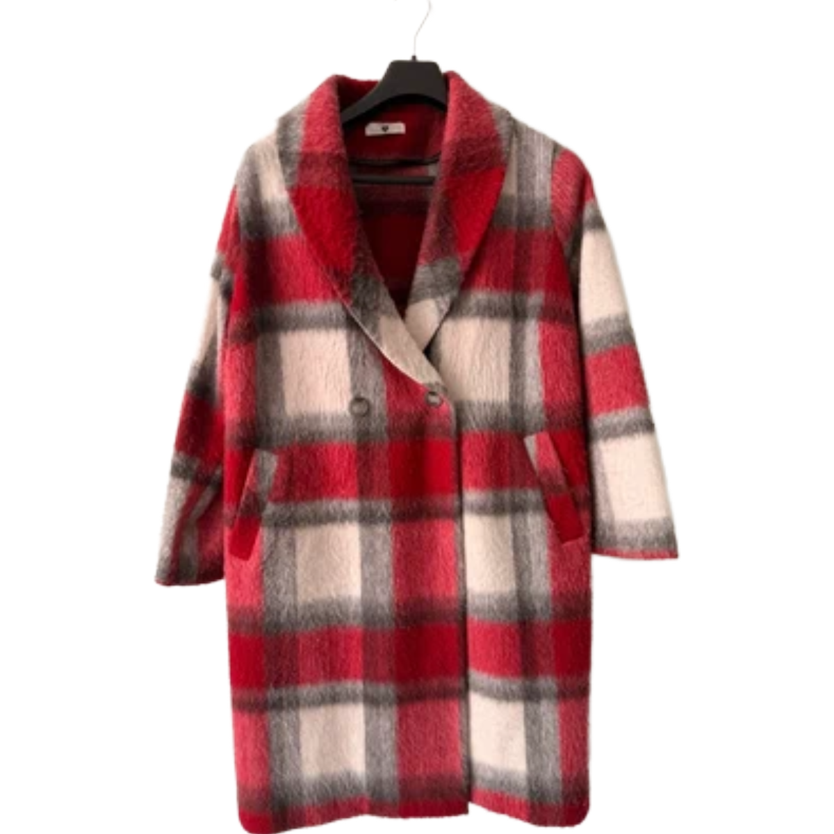 Twinset Plaid Wool Coat.png