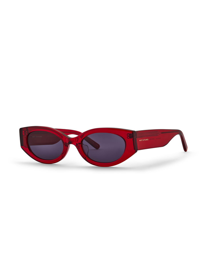 Hot Futures Cosmic Rebel Sunglasses in Hellish Red &amp; Smoke