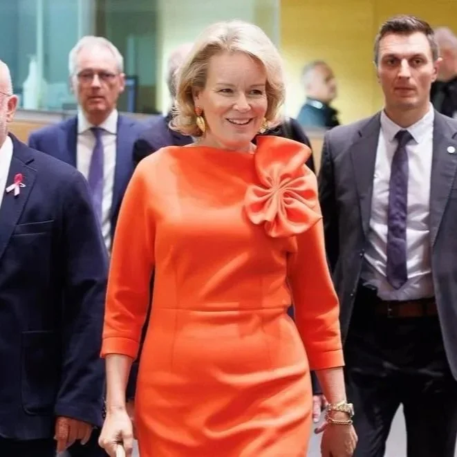 Queen Mathilde attends  "AI in balance" conference