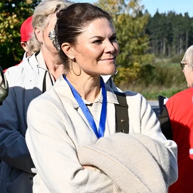 Crown Princess Victoria takes part in evacuation exercise in Gotland