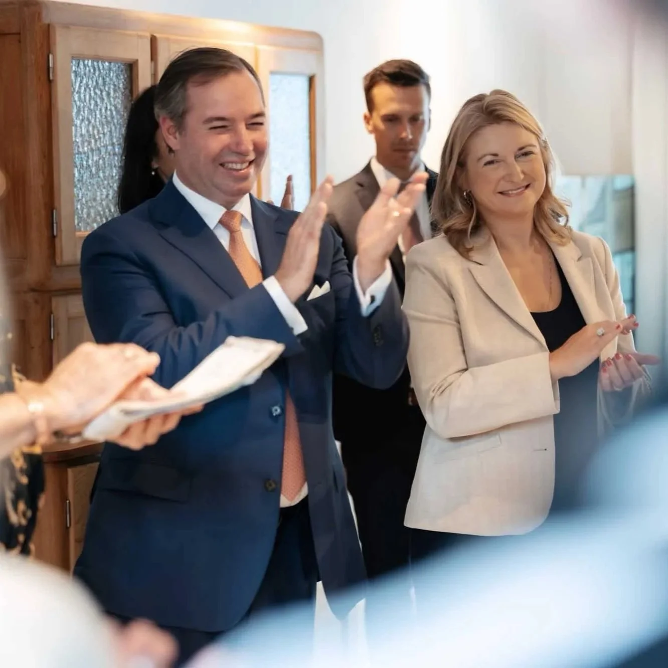 Grand Duke Guillaume and Grand Duchess Stéphanie visit ATD Quart Monde Luxembourg