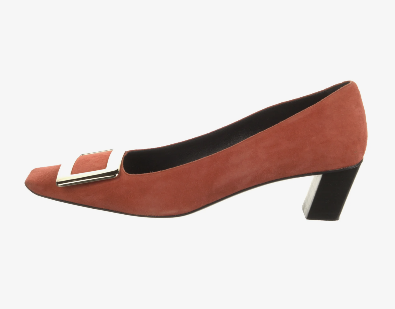 Roger Vivier Belle Vivier 45 Pumps in Orange Suede