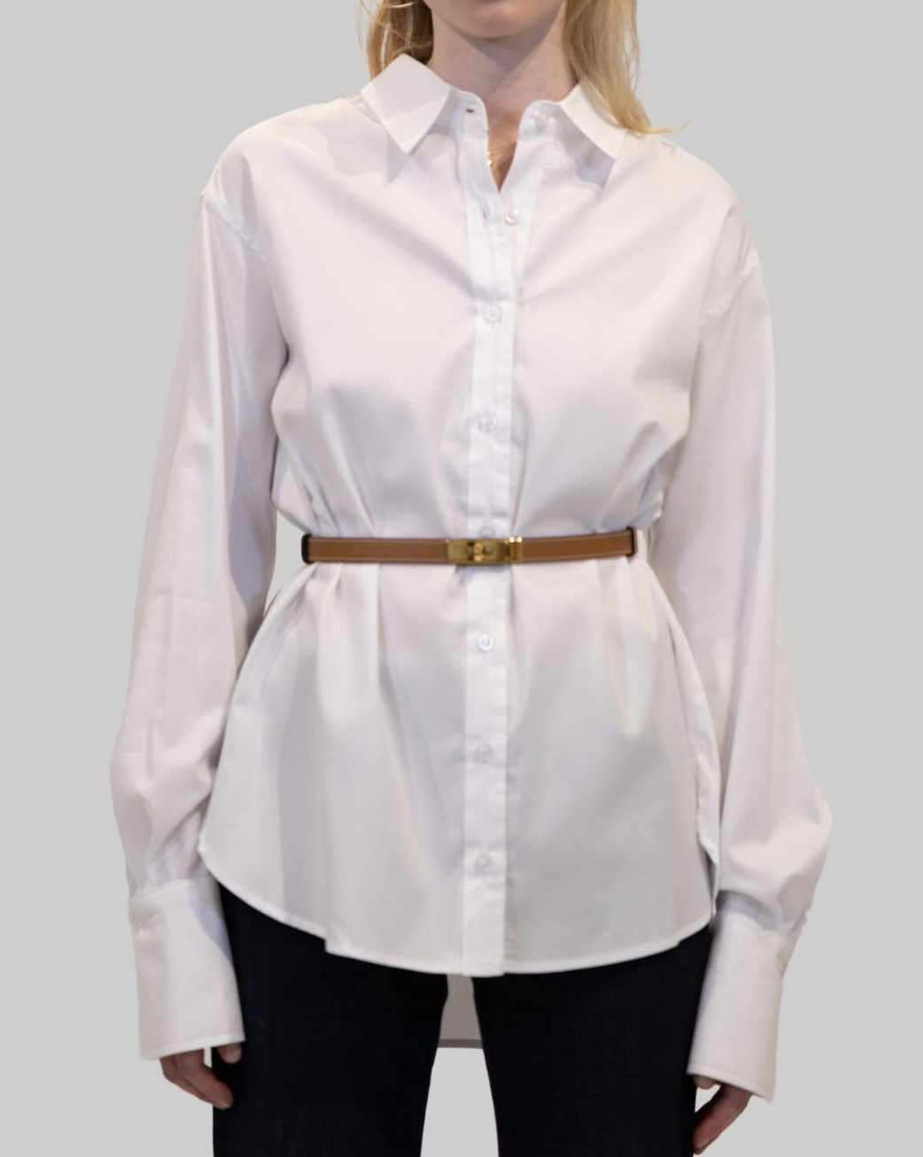 Vesna W Therese Blouse in Brown Silk