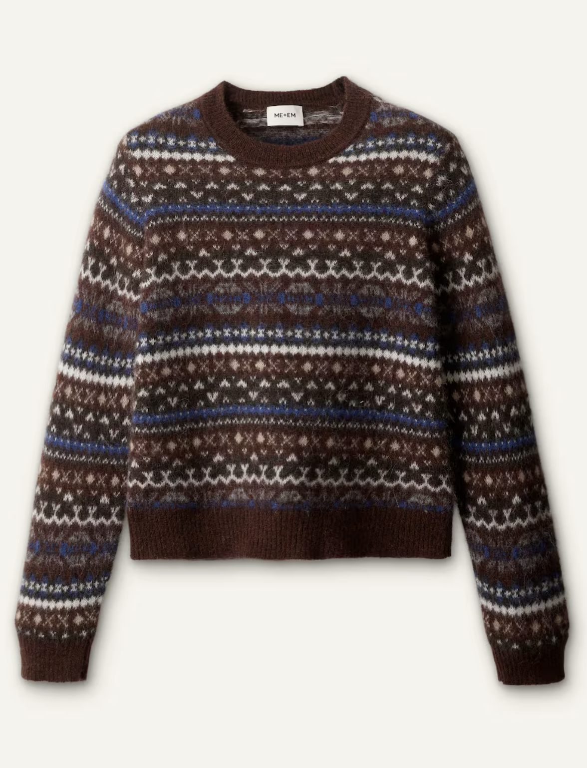 ME and EM Fair Isle Relaxed Sweater