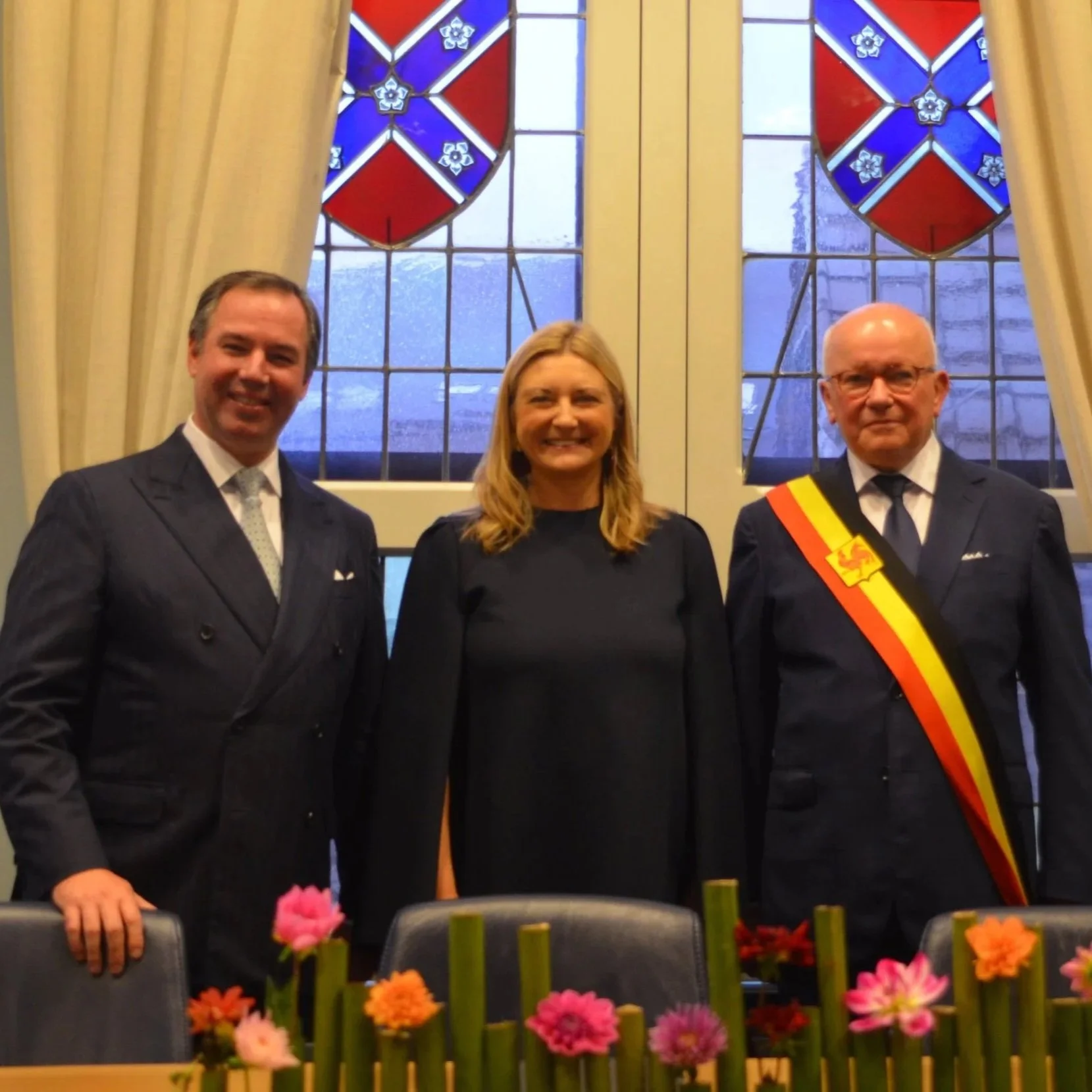 Grand Duke Guillaume and Grand Duchess Stéphanie visit Anvaing