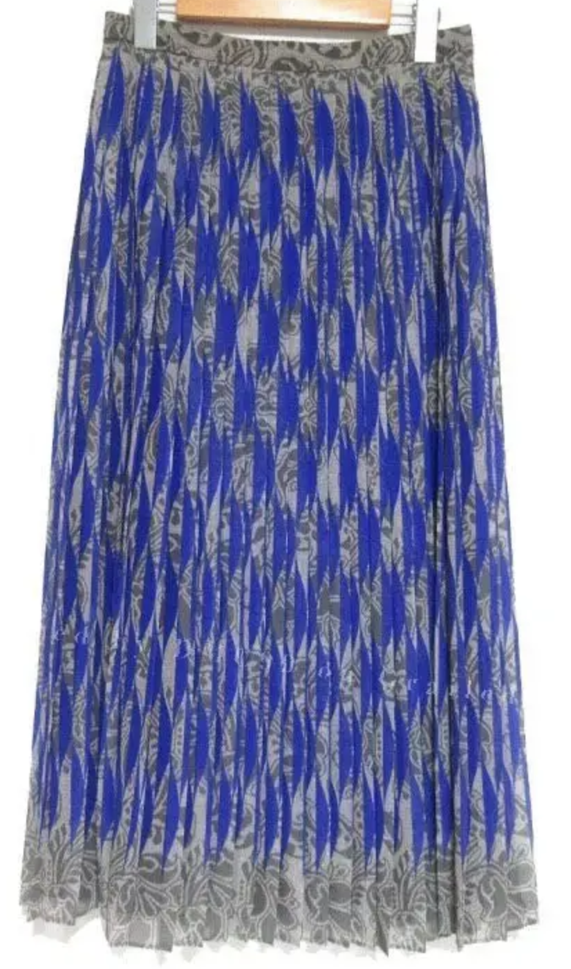 Dries Van Noten Printed Pleated Skirt