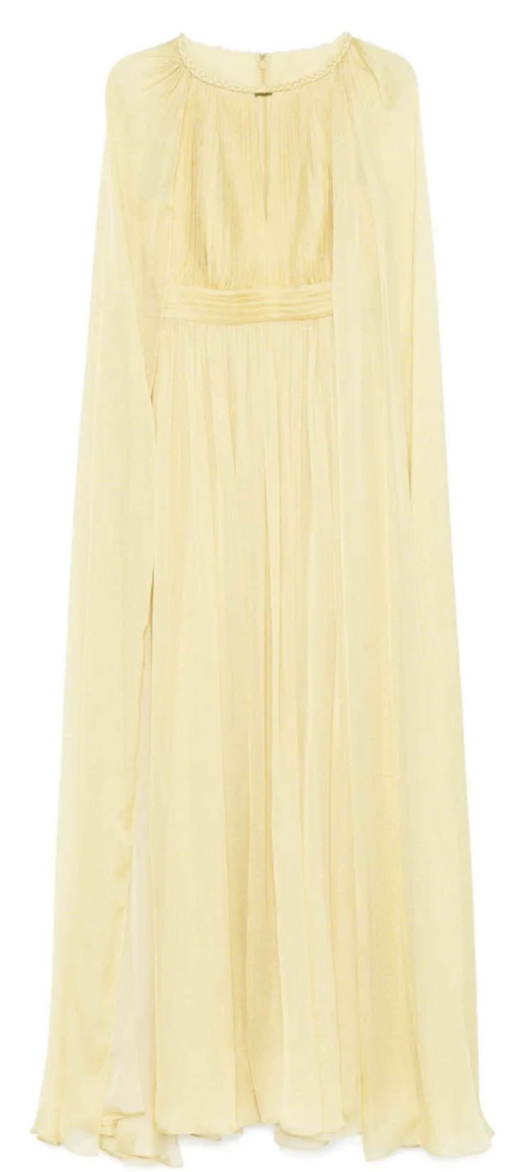 Elie Saab Pleated Maxi Dress