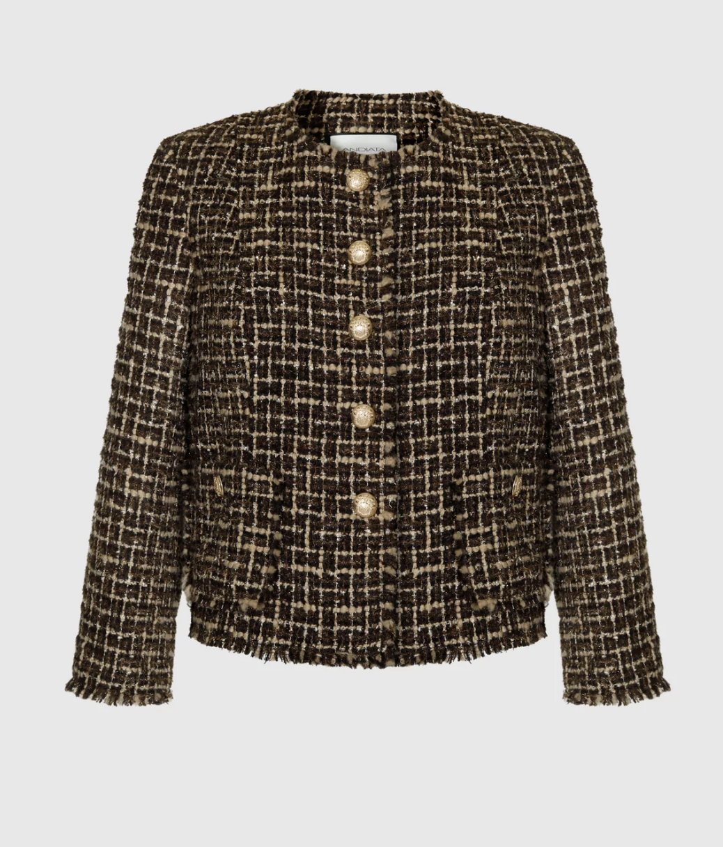 Andiata Raya Blazer in Espresso Bouclé
