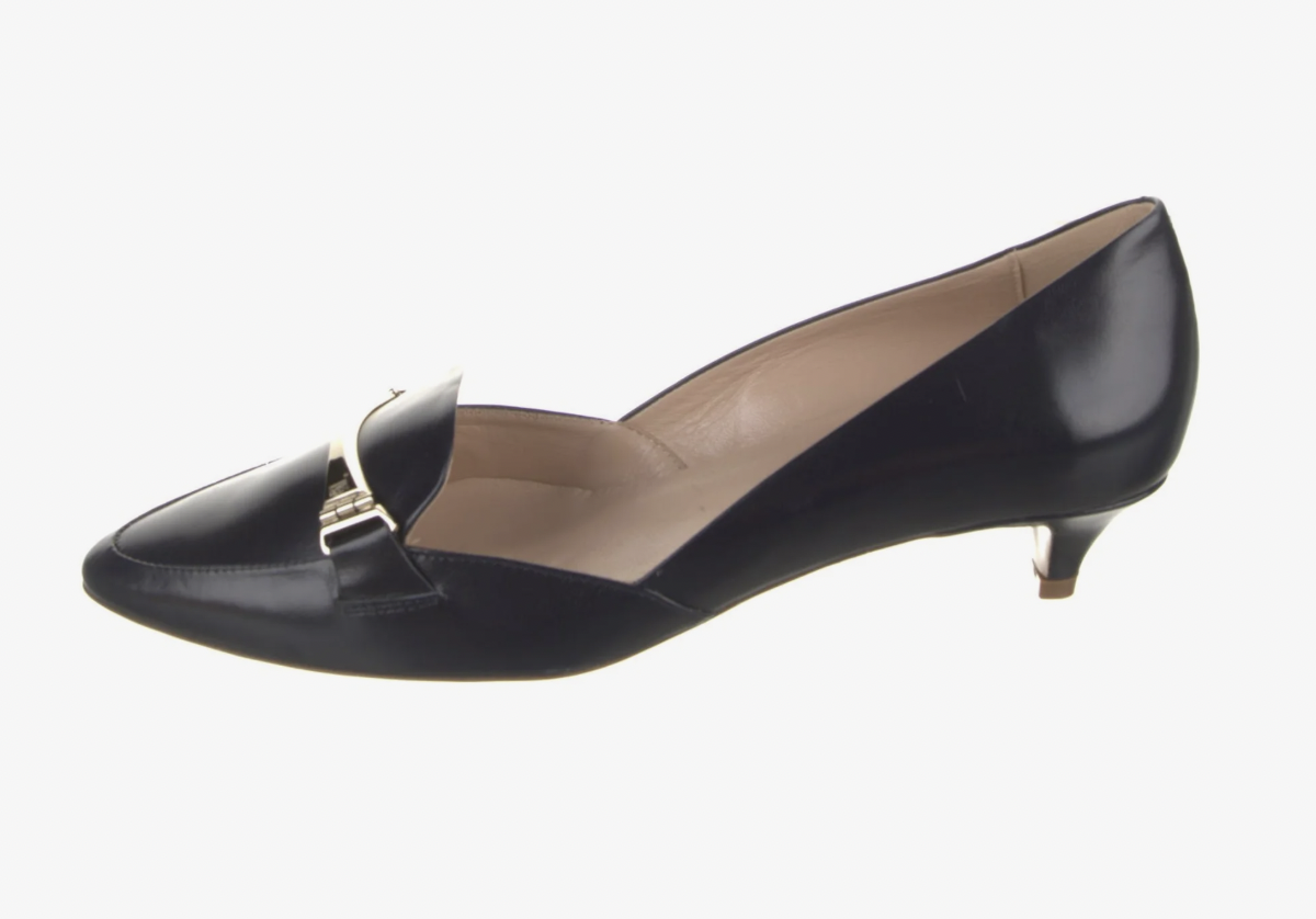 Tod's Loafer Kitten Heel Pumps