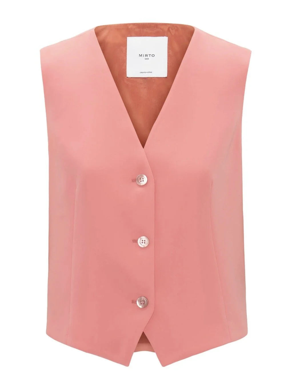 Mirto Sartorial Waistcoat in Coral