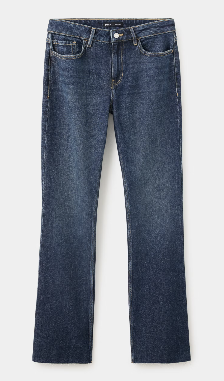 Mango High-Waist Flared Jeans