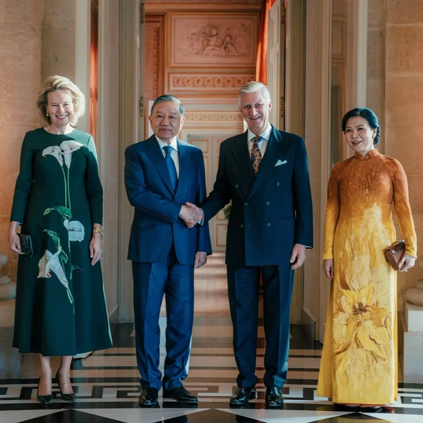 King Philippe and Queen Mathilde met President of Vietnam