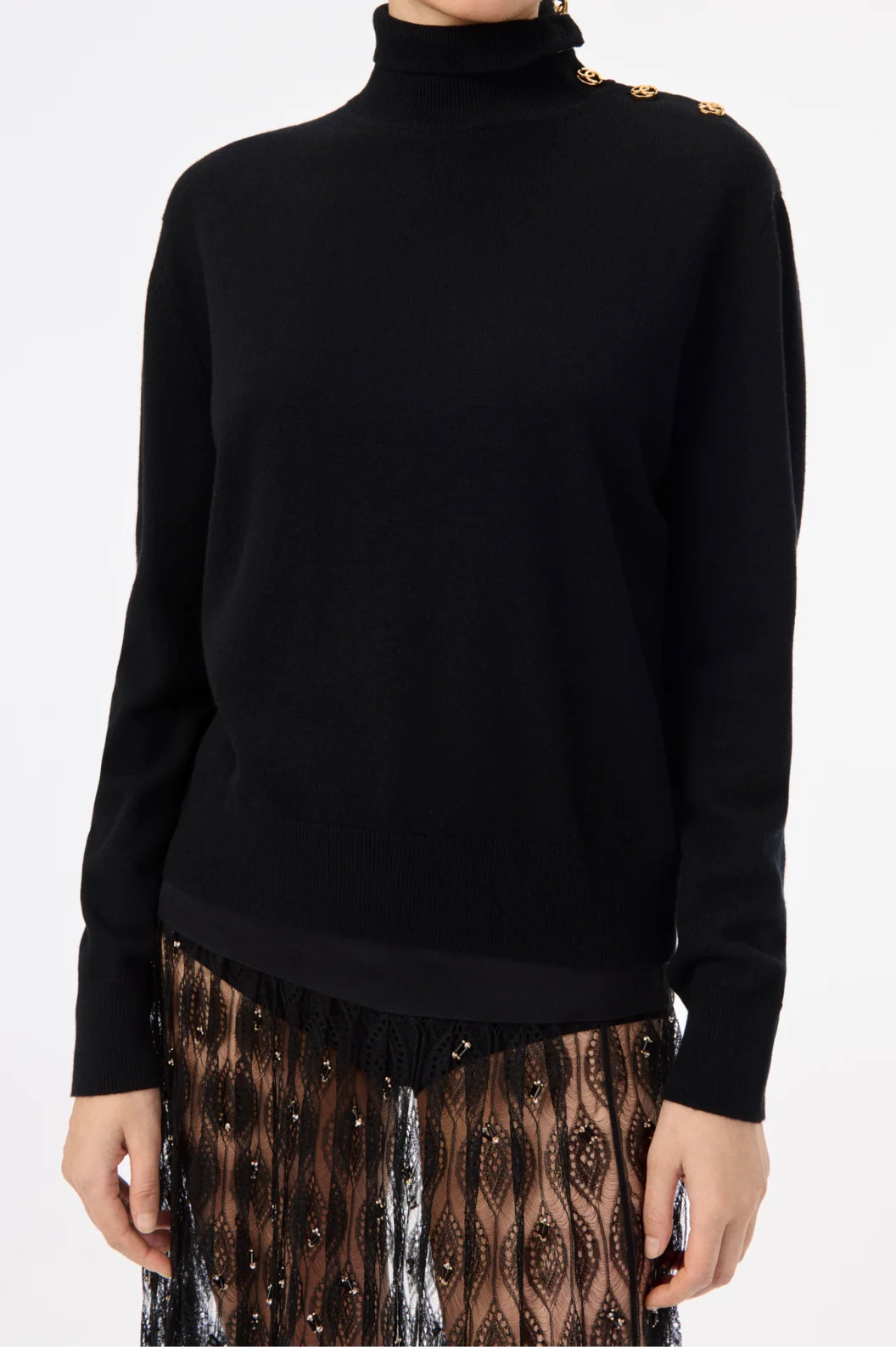Chanel Cashmere Turtleneck Pullover
