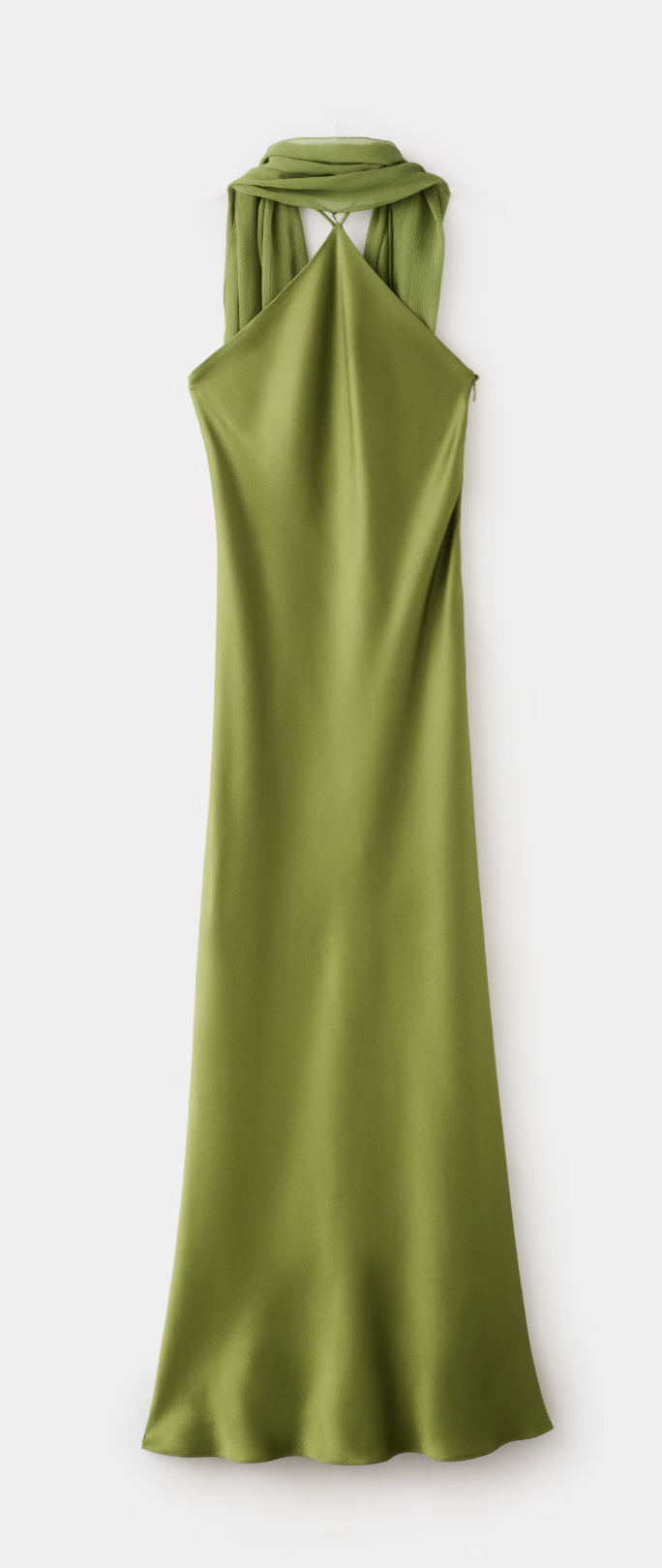 Mango Satin Halter Neck Dress