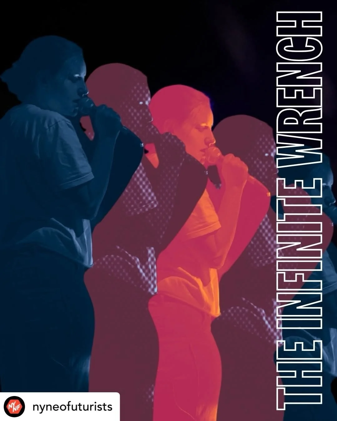 Birthday weekend shows!! &bull; @nyneofuturists Rob makes you a sandwich. Julia performs a magic trick. Lee and Val trainsition. MJ shares her gum. It&rsquo;s THE INFINITE WRENCH, this Friday and Saturday at @secondcitynyc, featuring @astronautone, @
