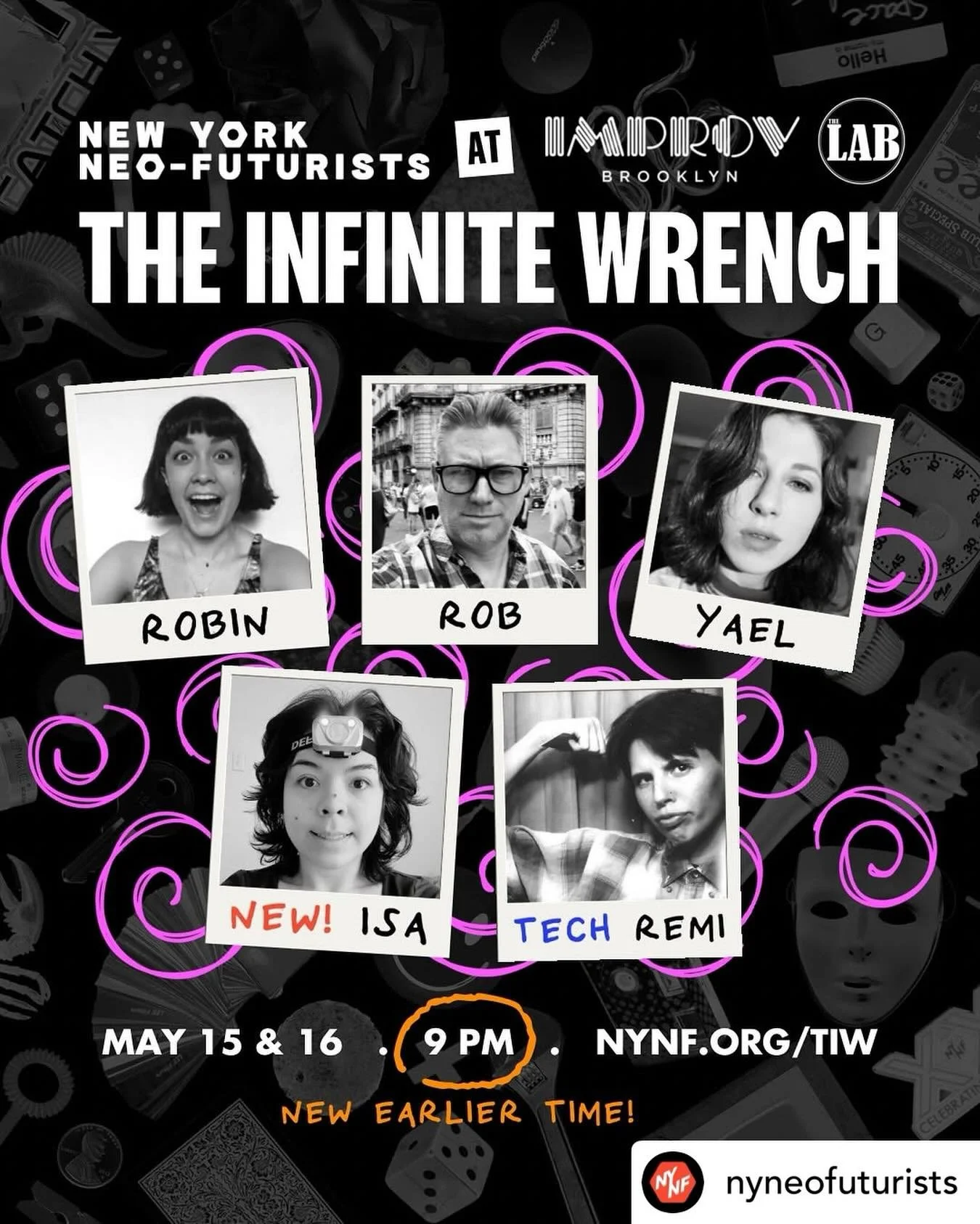 Hey. I&rsquo;m in!! It&rsquo;s Robin&rsquo;s last ride! 🤠 This month at THE INFINITE WRENCH, we&rsquo;re celebrating @robin.virginie&rsquo;s 8 years as a @nyneofuturists and saying farewell as she enters Neo-retirement. Join Robin, Newest Neo @isani