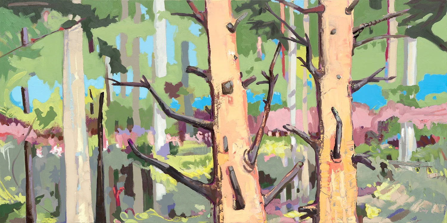Still Dancing, 36"x72"x1.5", Oil/latex, SOLD