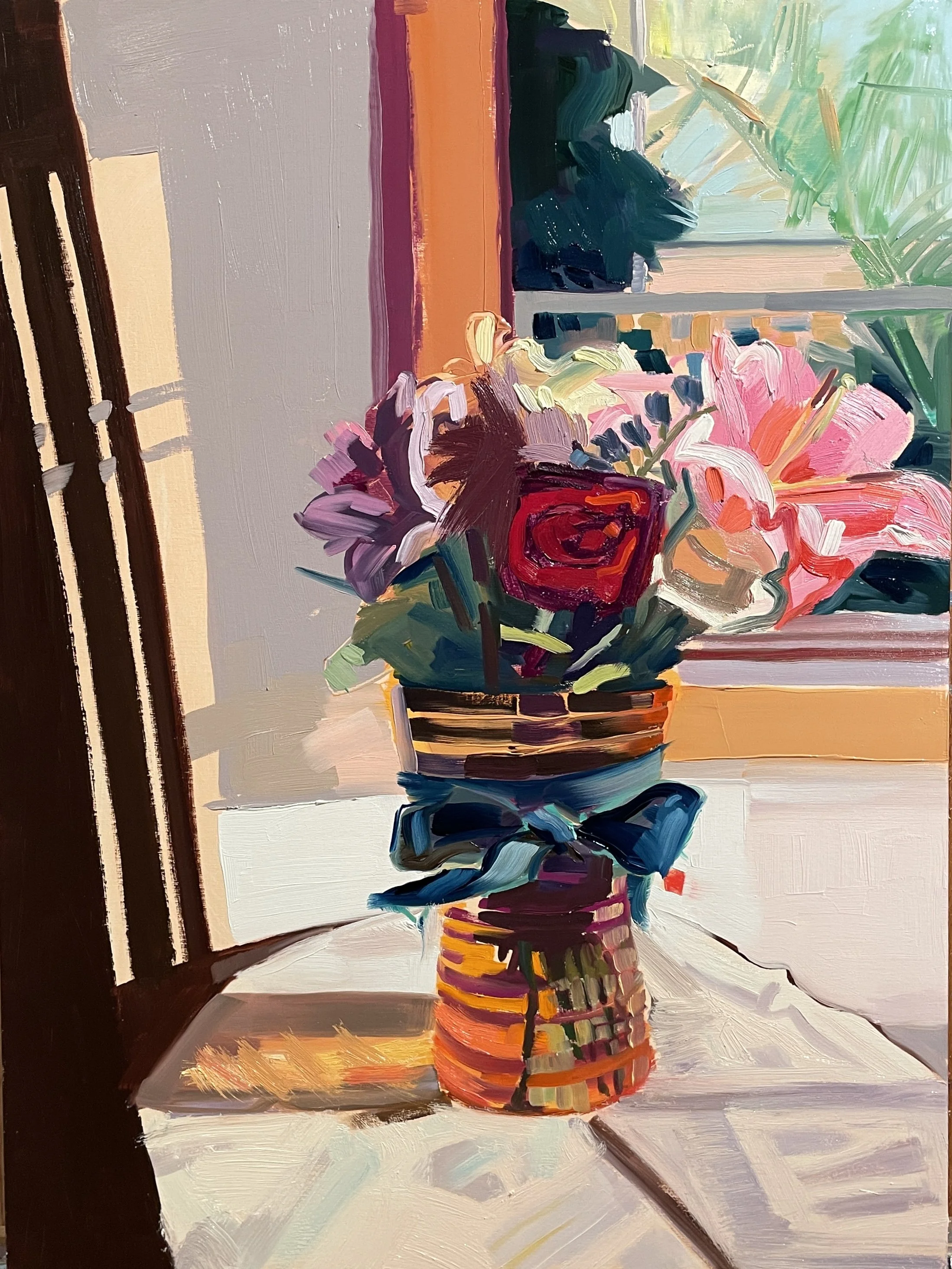 AWE, HONEY - 18x24x1.25, Oil on birchbox, SOLD