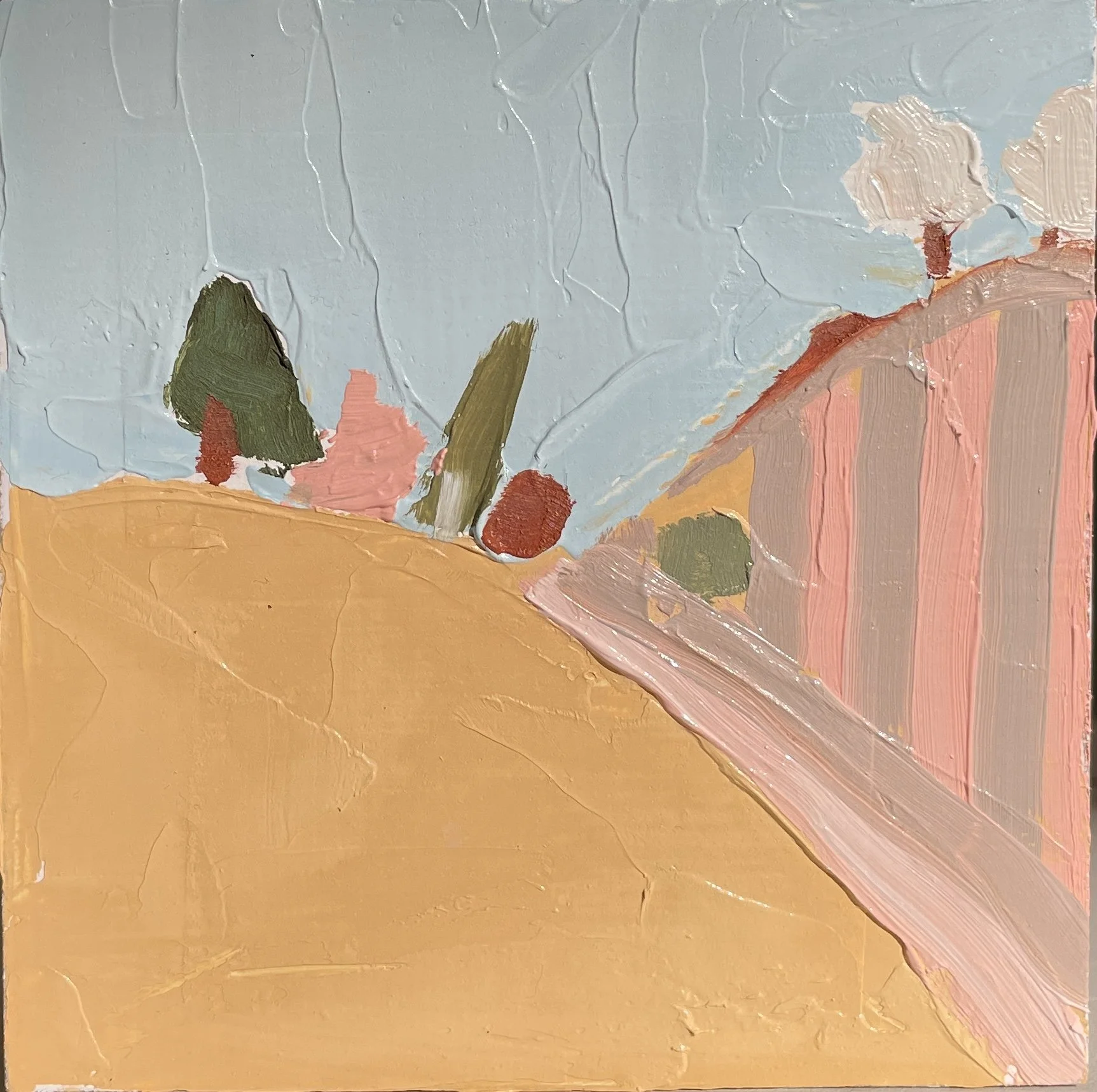 PROOF, 4x4x1, oil on wood block, SOLD