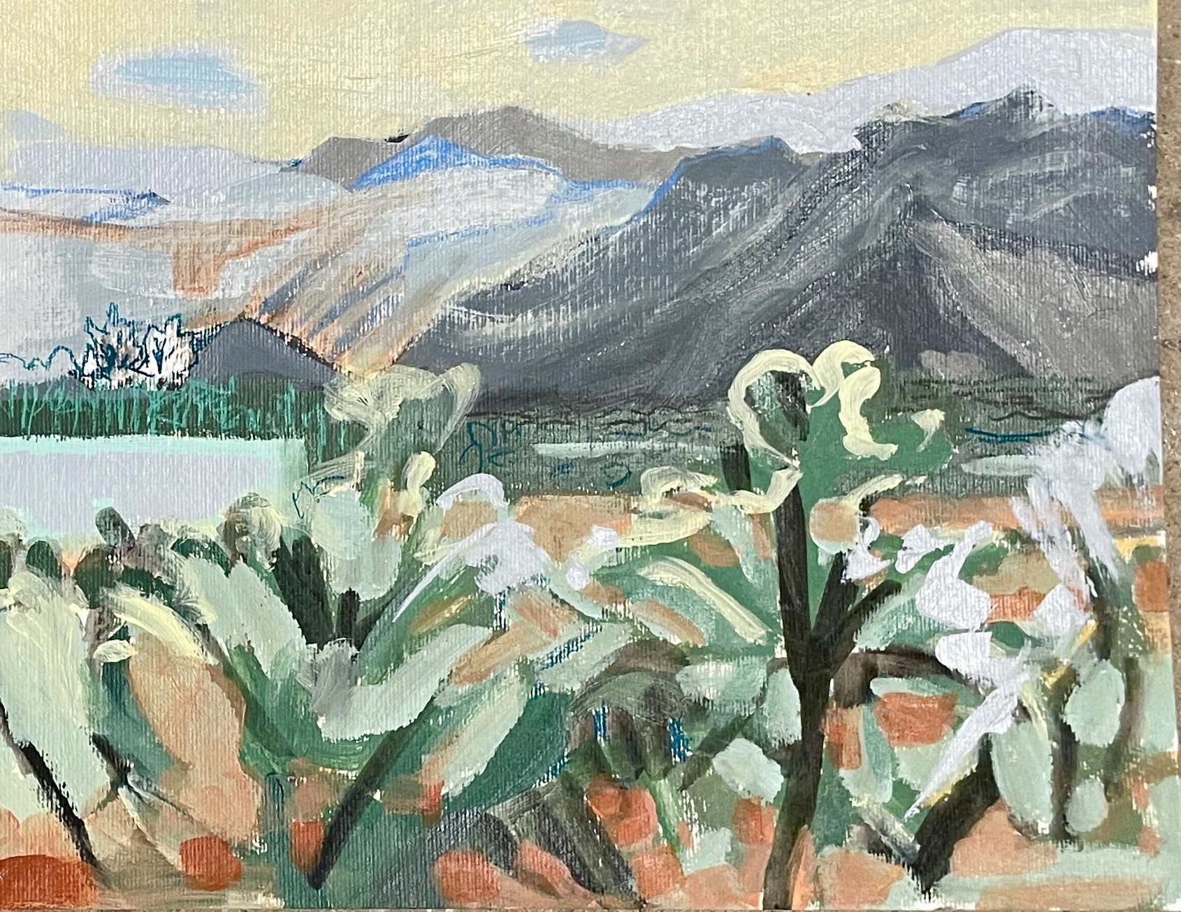 STUDIO WINDOW- 11x14, Acrylic on paper, $281
