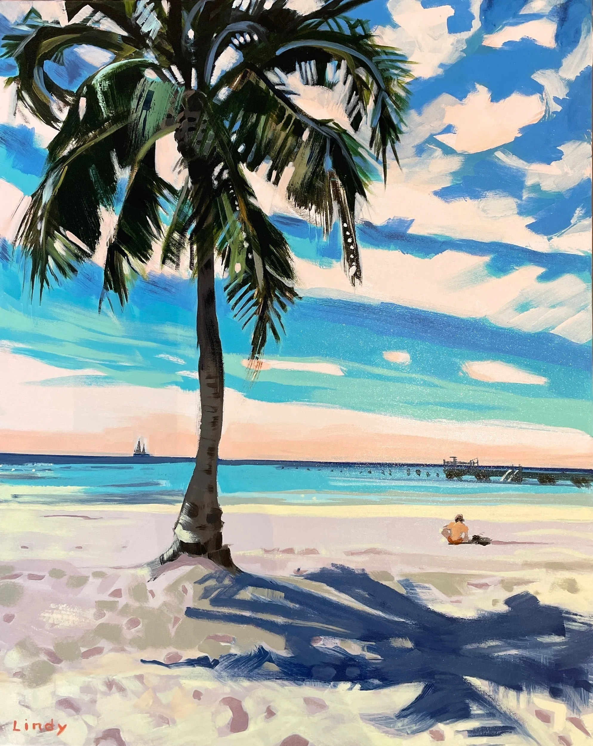 PALM SUNDAY, 30x24x1.5, acrylic on canvas, SOLD