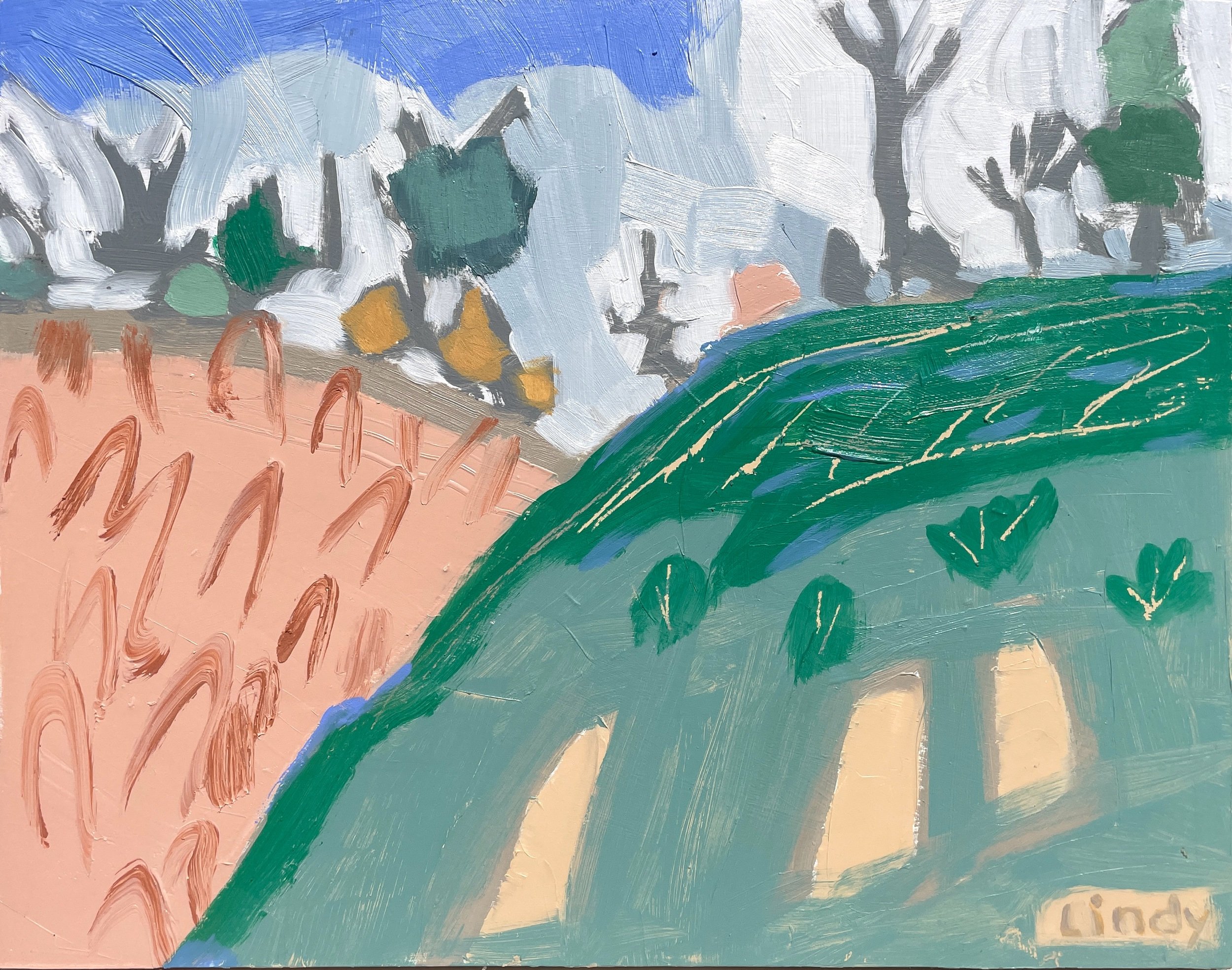 GOOD DAY DUNES- 11x14, acrylic on birch box, $375.