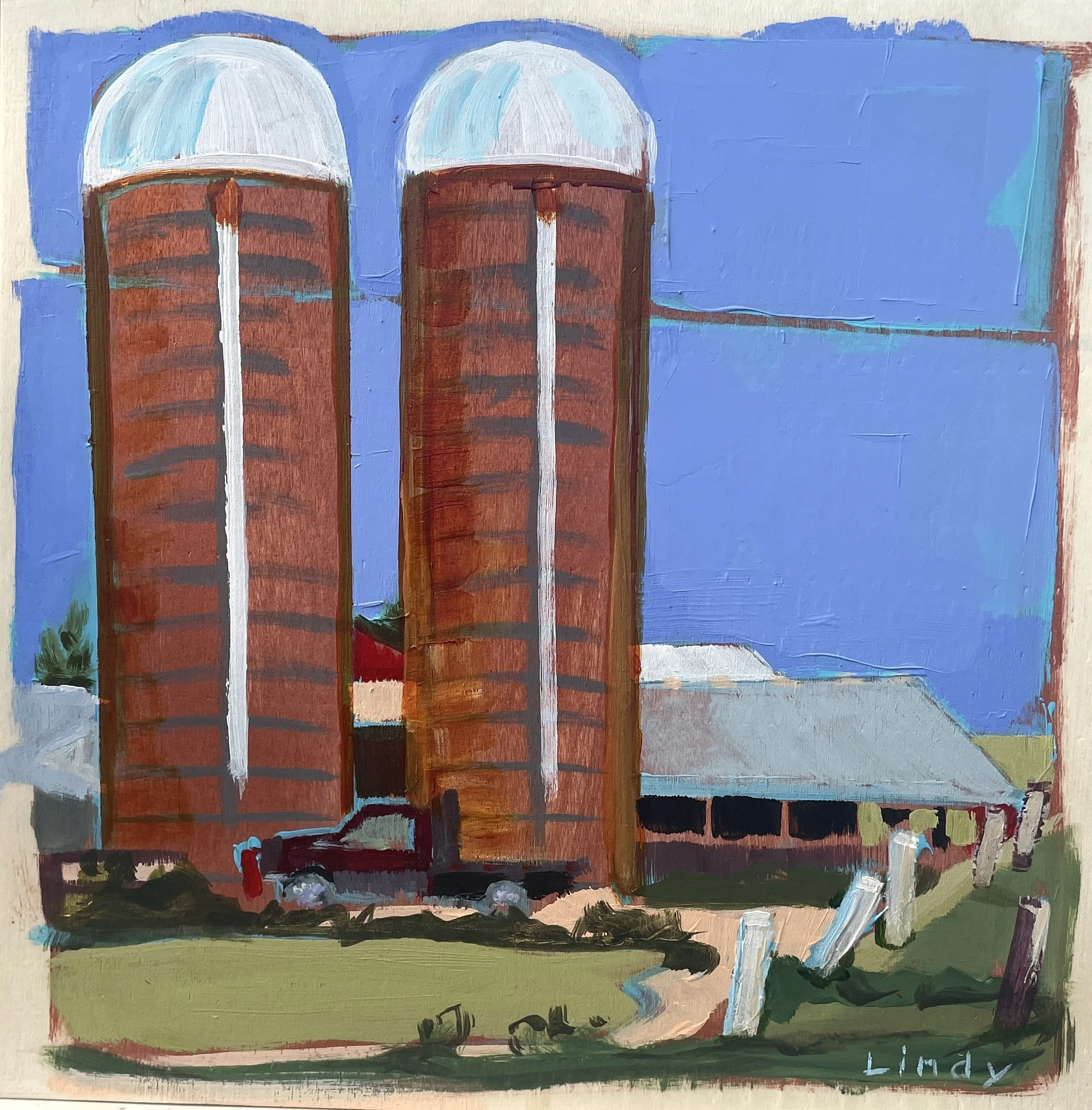 DITTO - 10x10x1, Acrylic on birchbox, $220.