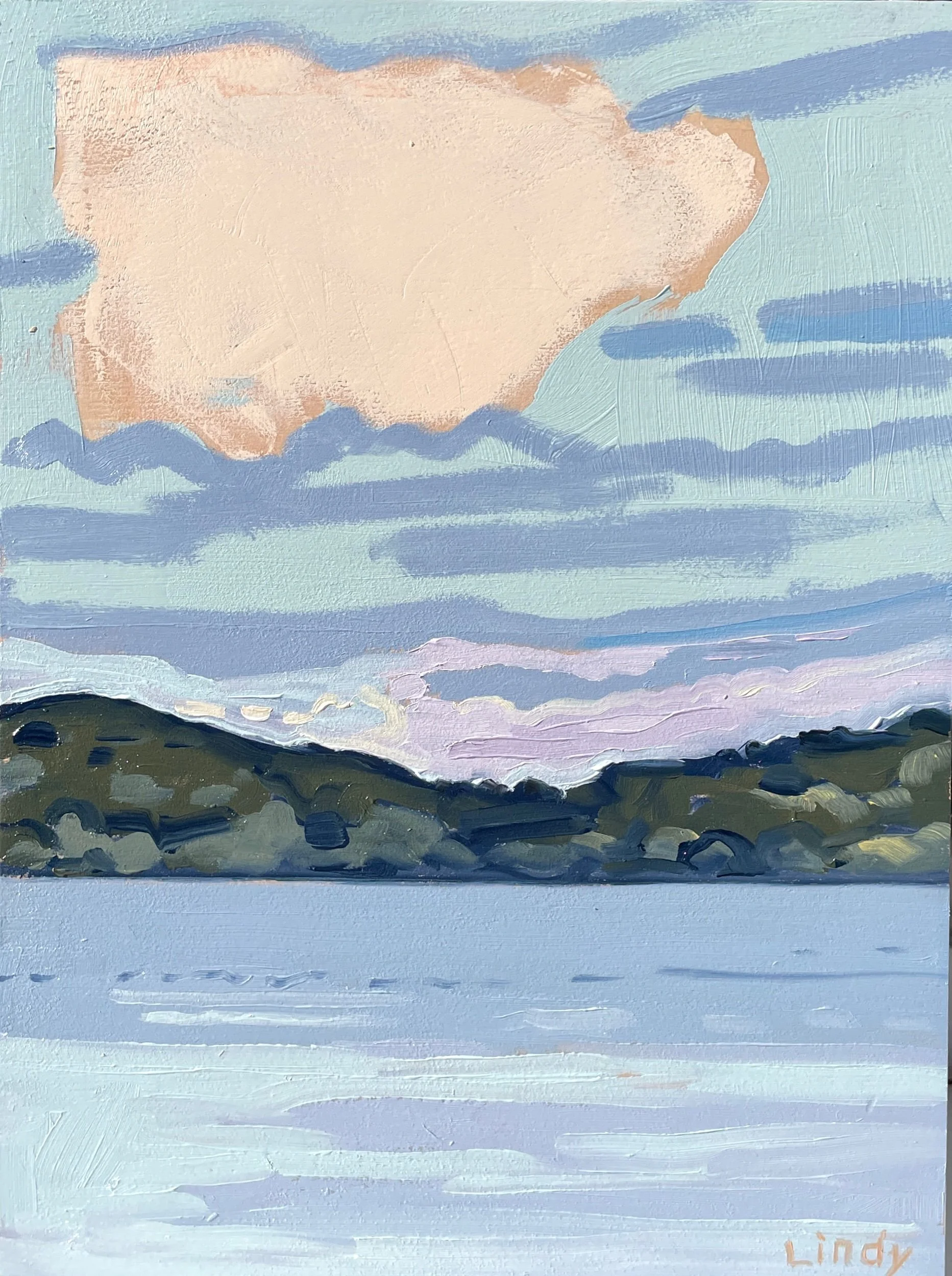 LETS GO SAILING- 9x12x1.5, oil on Birchbox, $275.