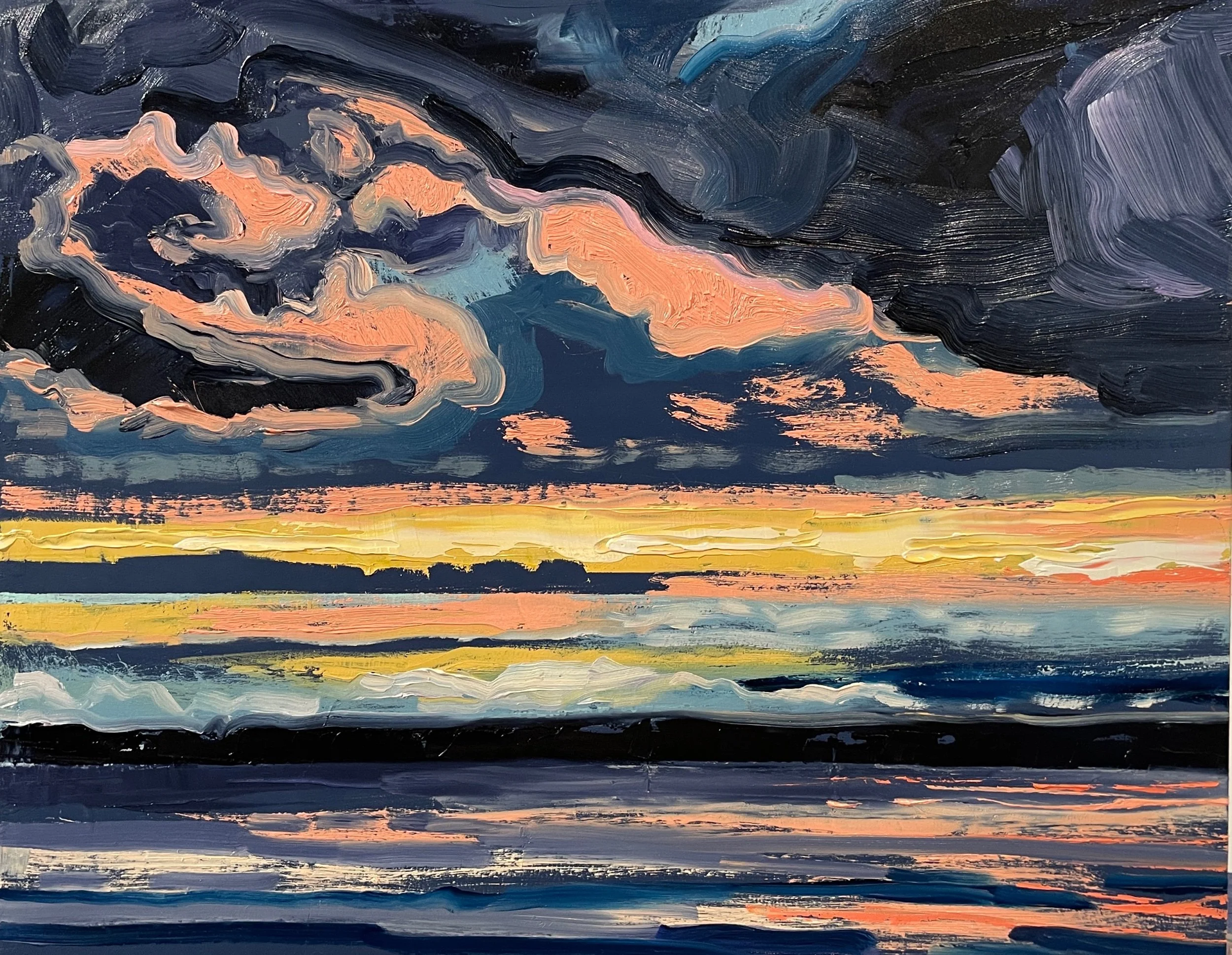 BEDTIME STORY- 11x14x1.5, oil on Birchbox, $375.