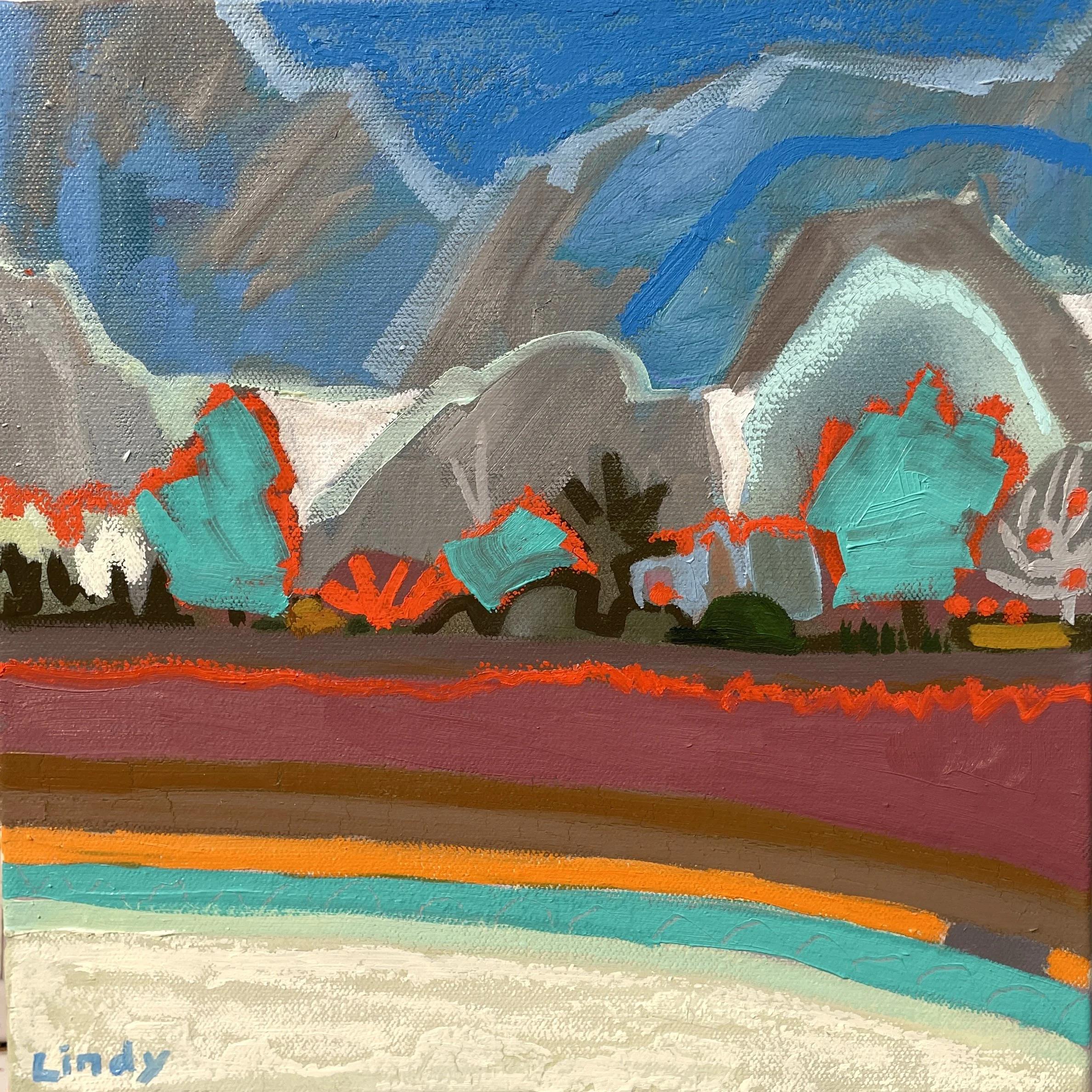 MOON DUST - 12x12x1.5, acrylic/oil on canvas, $325.
