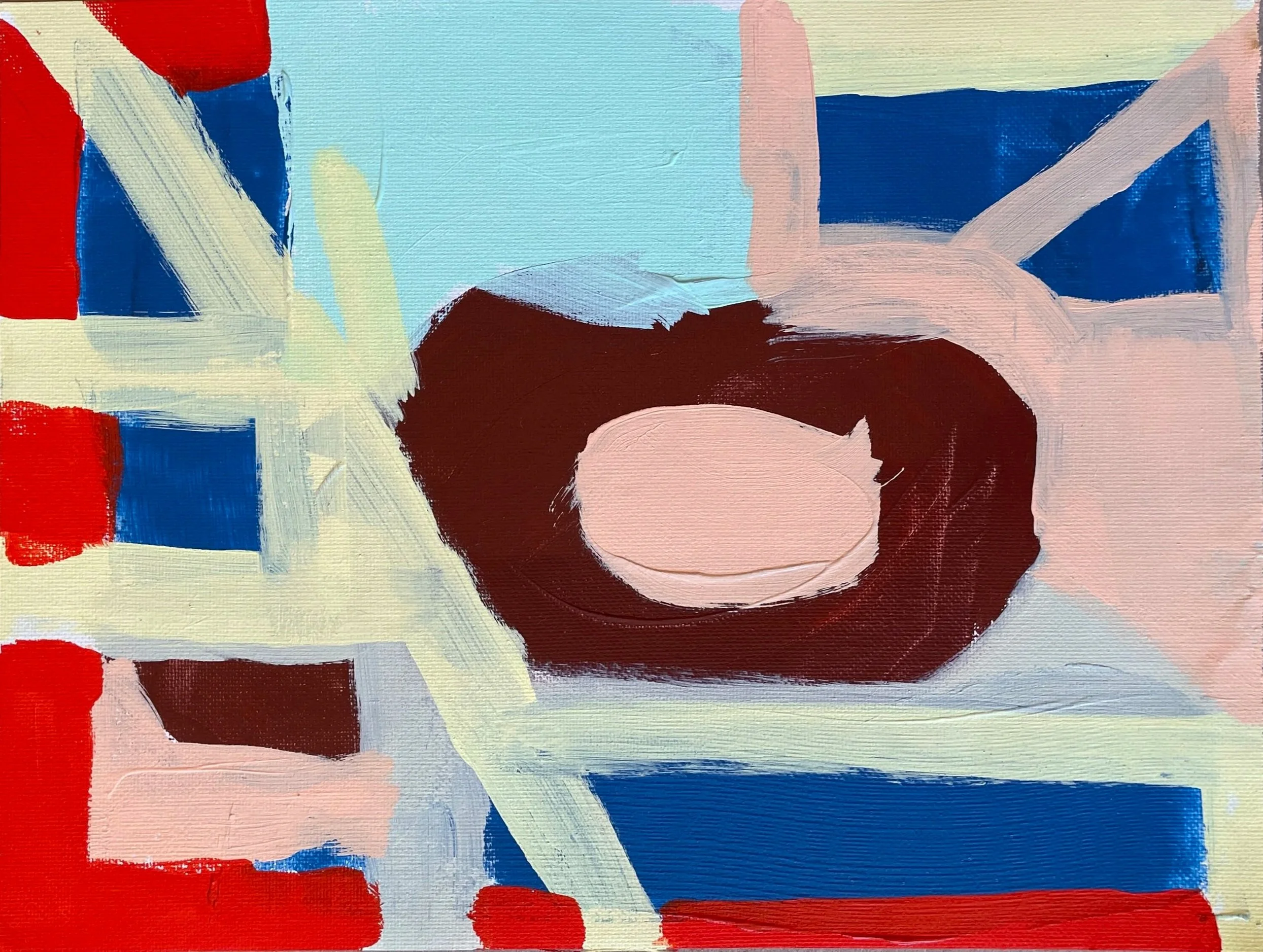 NEST- 9x12, acrylic on canvas sheet, $75.