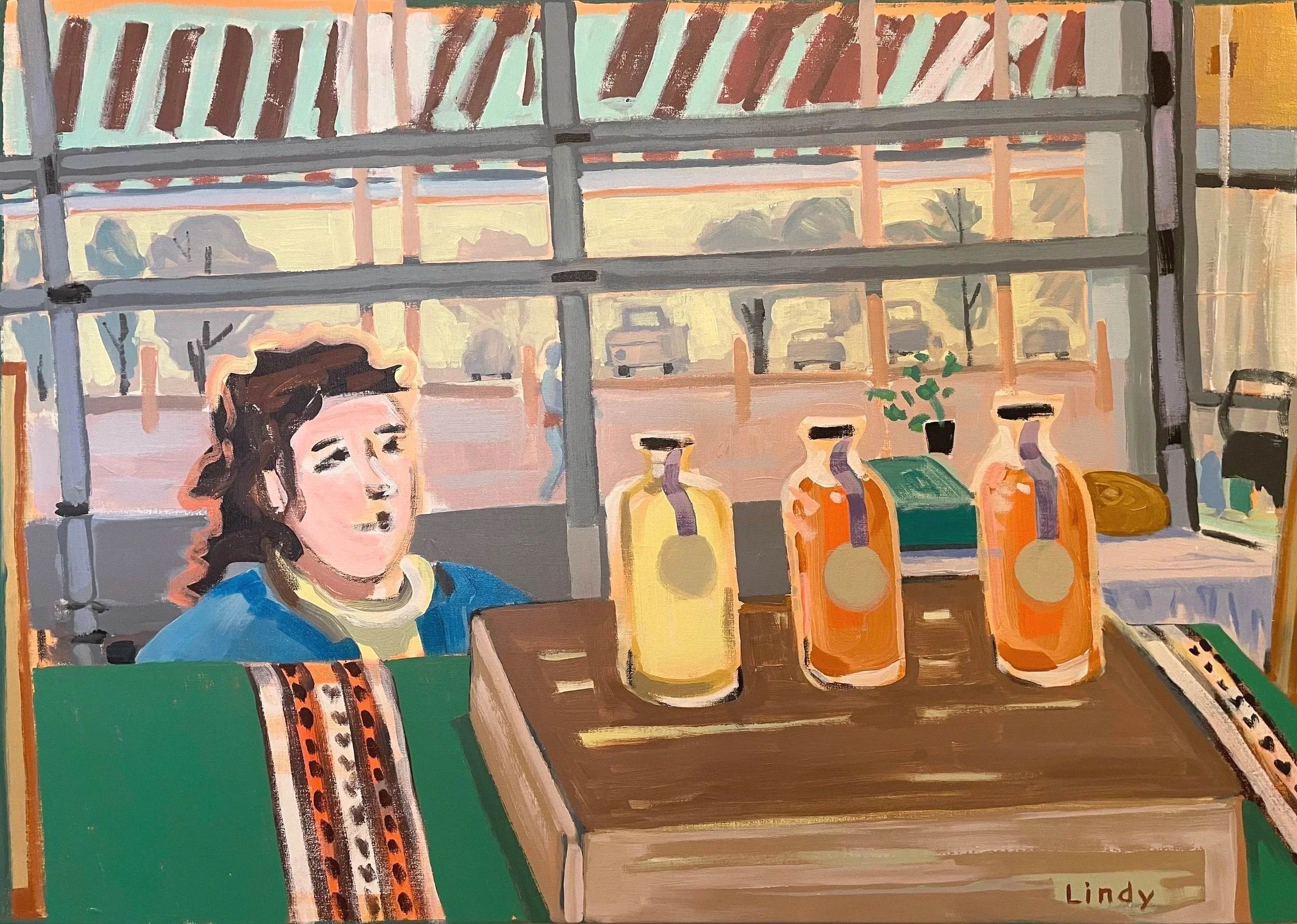 SANTA FE KAMBUCHA - 31 x 44 x 1.5, , Acrylic on linen, $2250