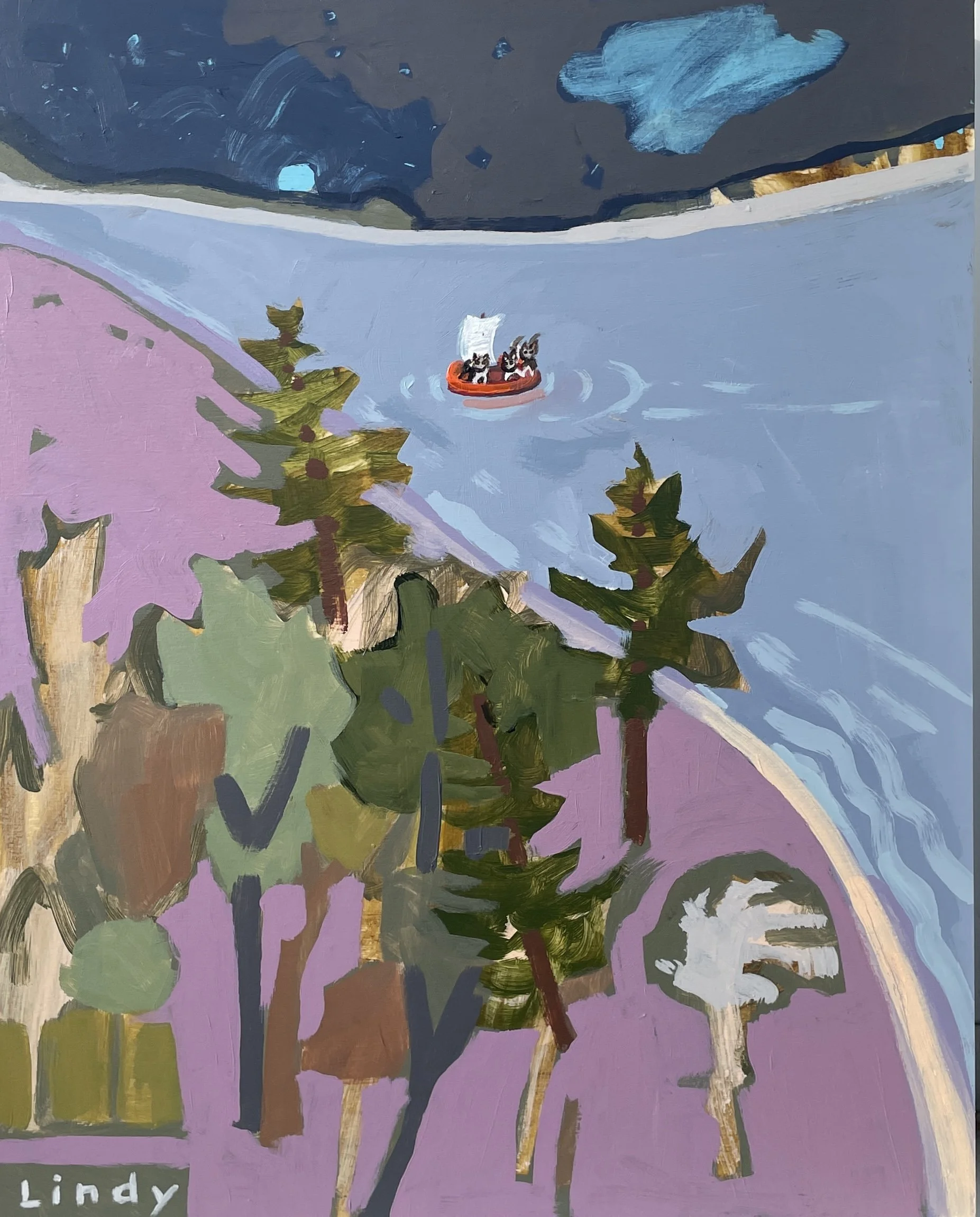 ADVENTURES IN EMPIRE 1 - 20X16X1.5, Acryic on birchbox SOLD